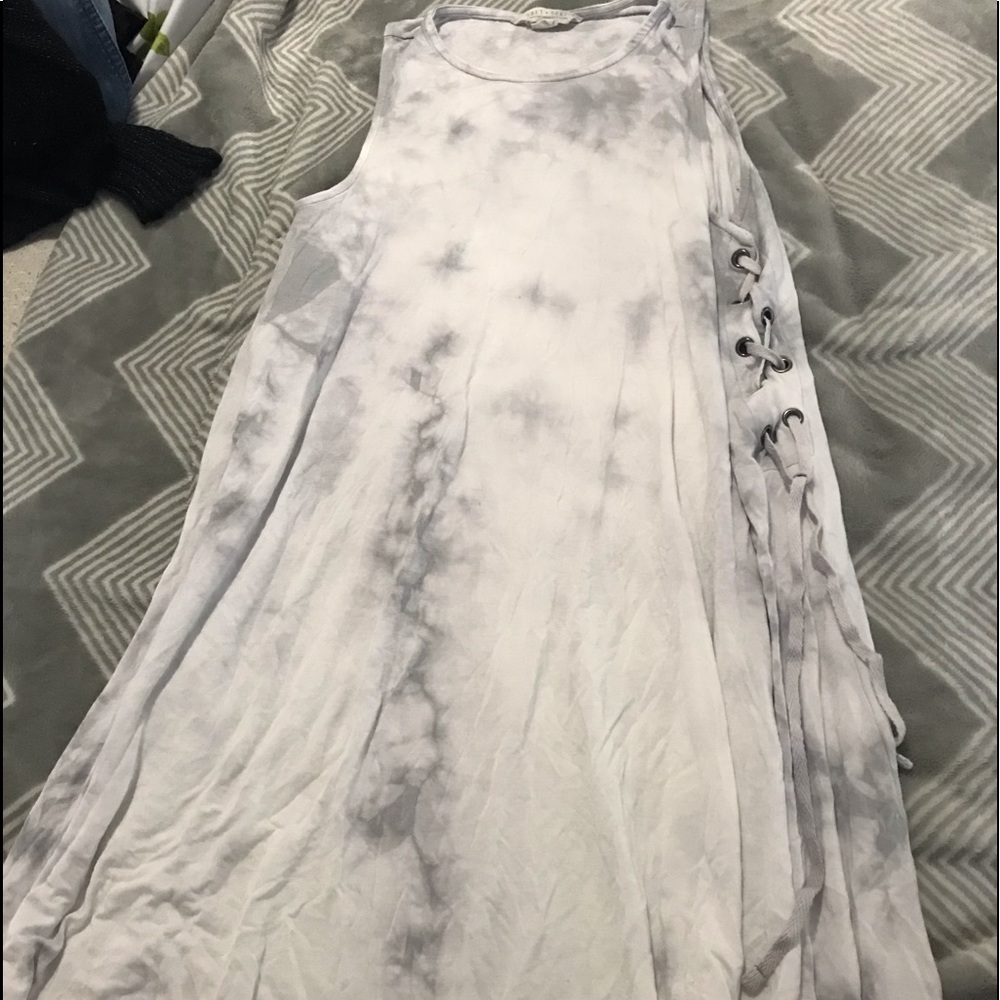 American Eagle Marble Lace Up Side Dress